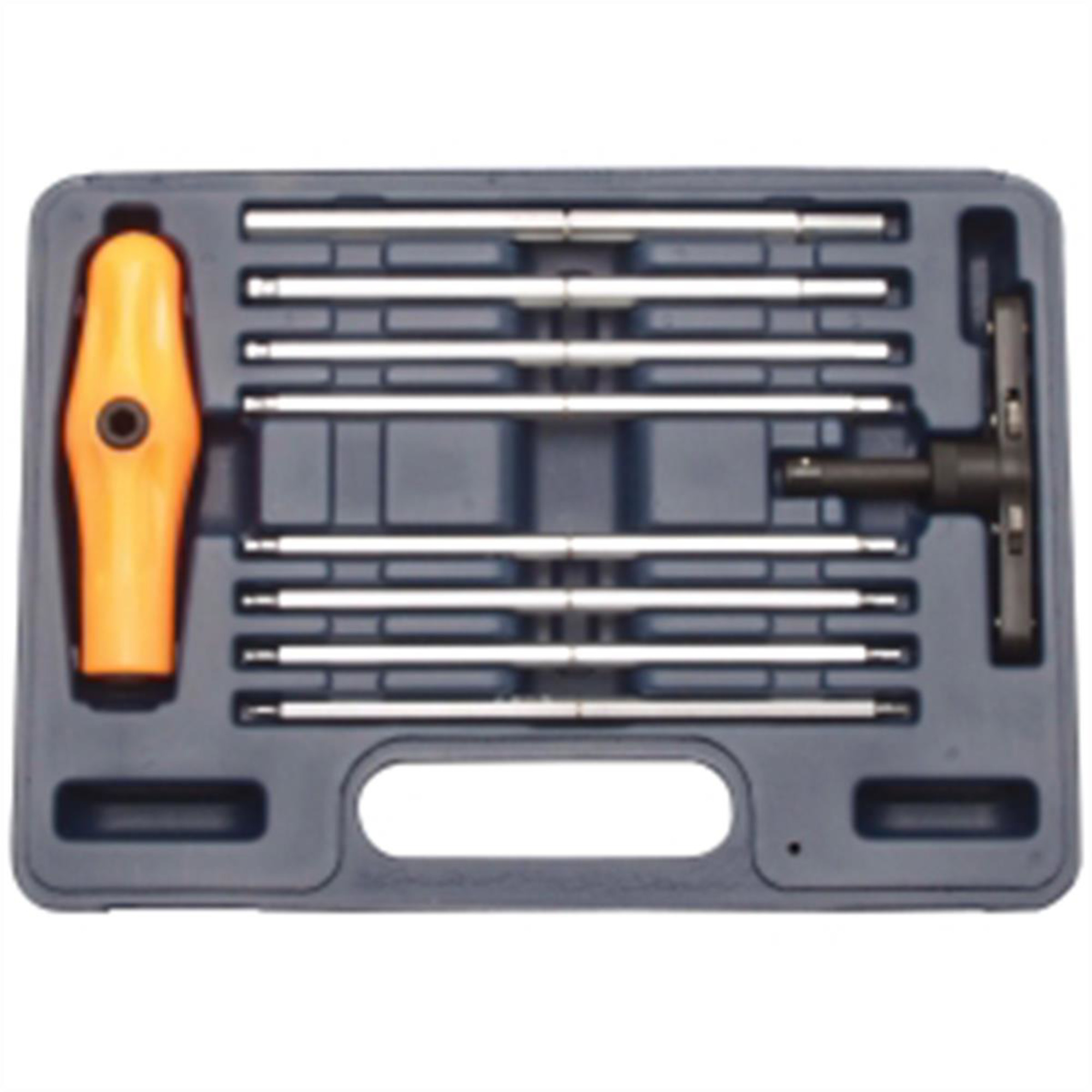 VIM Tools Extra Long SAE Ball Hex Ratcheting T-Handle Set — 10-Piece, Heat-Treated S-2 Steel, Model# VIMBHI100